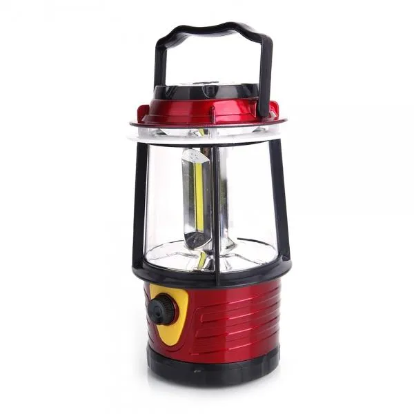 Portable Outdoor COB Adjustable Brightness Camping Light Red