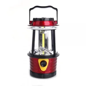 Portable Outdoor COB Adjustable Brightness Camping Light Red