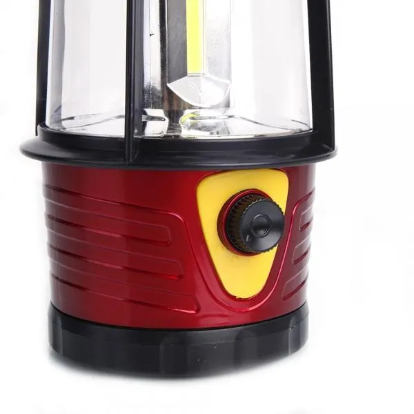 Portable Outdoor COB Adjustable Brightness Camping Light Red