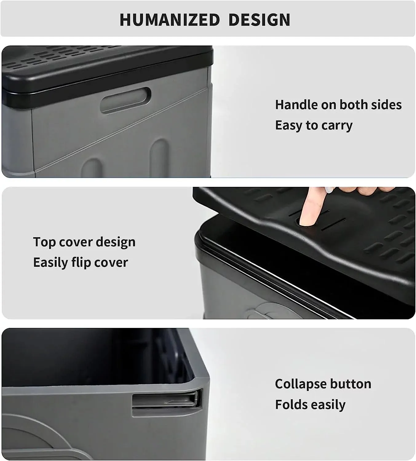 Portable Toilet - Waterproof Folding Camping Potty with 400lb Capacity