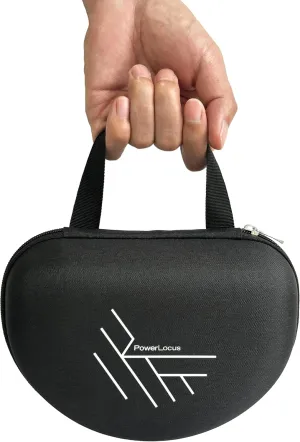 PowerLocus Hard Carry Case for Foldable Headphones – Compatible with PowerLocus Over-Ear Headphone P1/P2/P4/P6/P7/MoonFly/Marshall/House of Marley/Beats by Dre – Portable Travel Carrying Bag (Black)