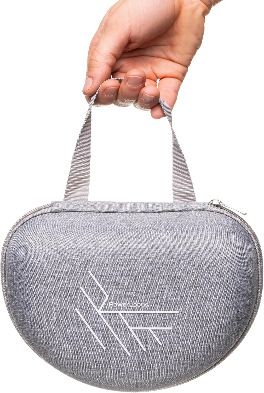 PowerLocus Hard Carry Case for Foldable Headphones – Compatible with PowerLocus Over-Ear Headphone P1/P2/P4/P6/P7/MoonFly/Marshall/House of Marley/Beats by Dre – Portable Travel Carrying Bag (Grey)