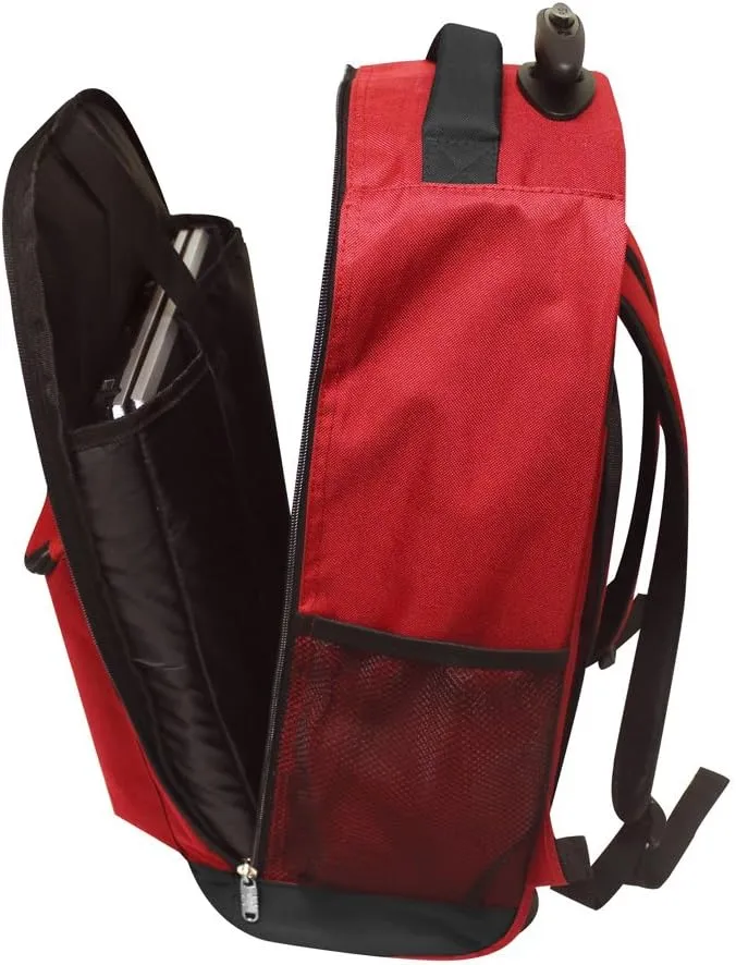 Preferred Nation Monopod Rolling Backpack, Red, One Size