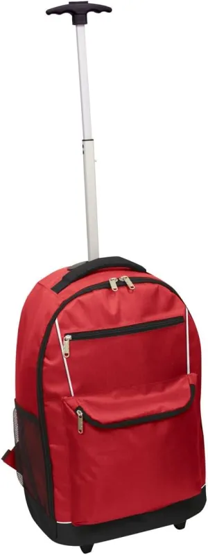 Preferred Nation Monopod Rolling Backpack, Red, One Size
