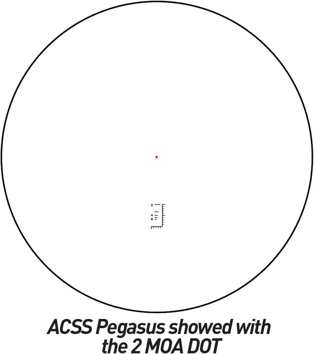 Primary Arms SLX 3X Micro Magnifier w/ACSS Pegasus Ranging Reticle & SLX Flip-to-Side Magnifier Mount 1.41" - 2 Bolt Interface