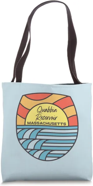 Quabbin Reservoir Massachusetts MA Sunset Vacation Souvenir Tote Bag