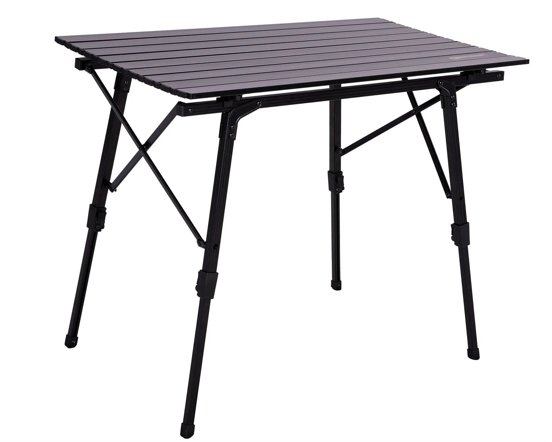 Quest Elite Brenig Slatted Black Camping Table