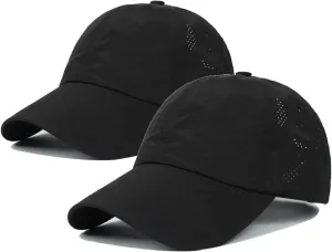 Quick Dry Fit Hats Athletic Baseball Cap Workout Hats for Running Hiking Golf Fishing |UPF 50  Waterproof