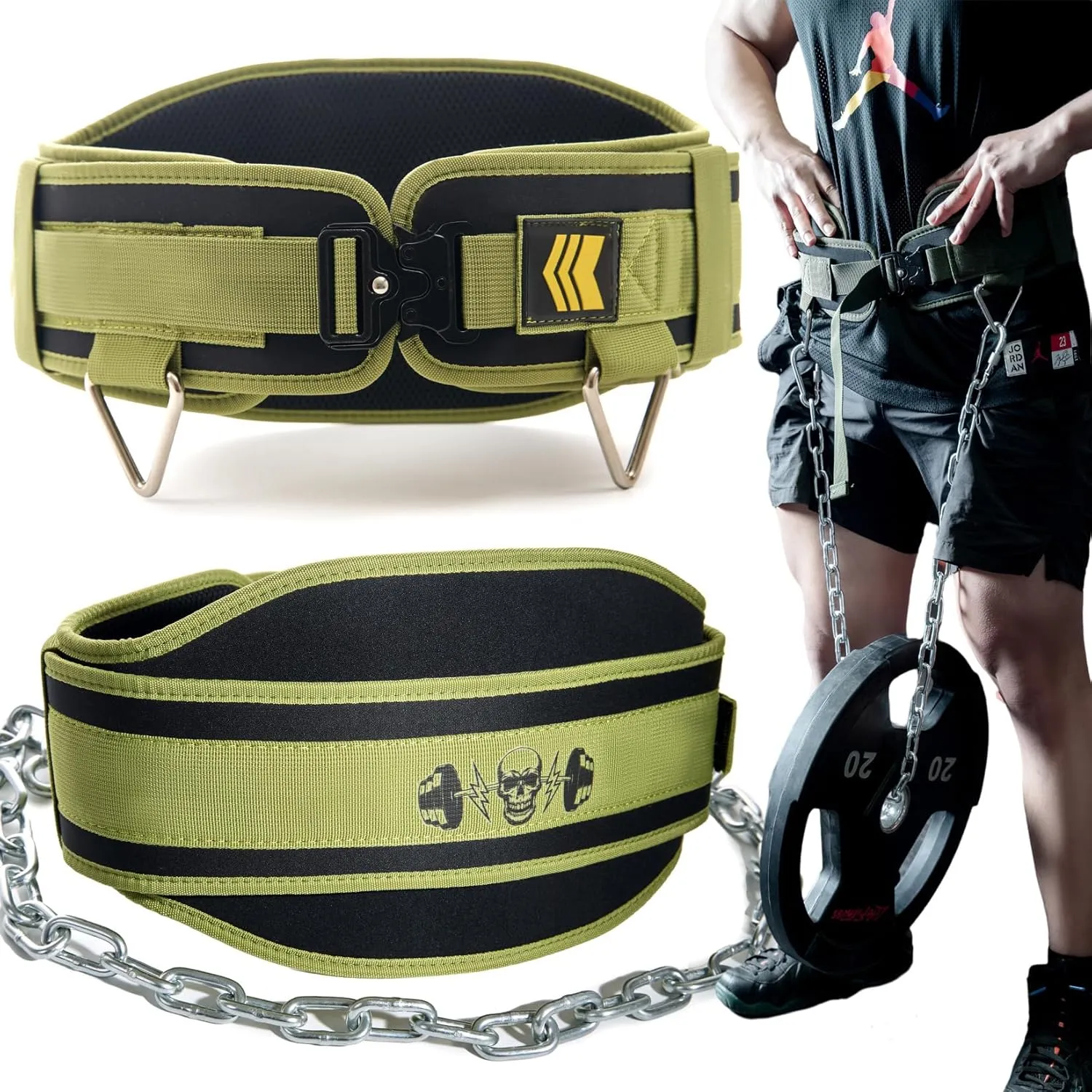 Quick Locking Weighted Dip Belt for Weight Lifting,Weighted Pull up Belt