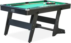 RACK Drogon 5.5-Foot Folding Billiard/Pool Table - Compact and Portable Space-Saving Design