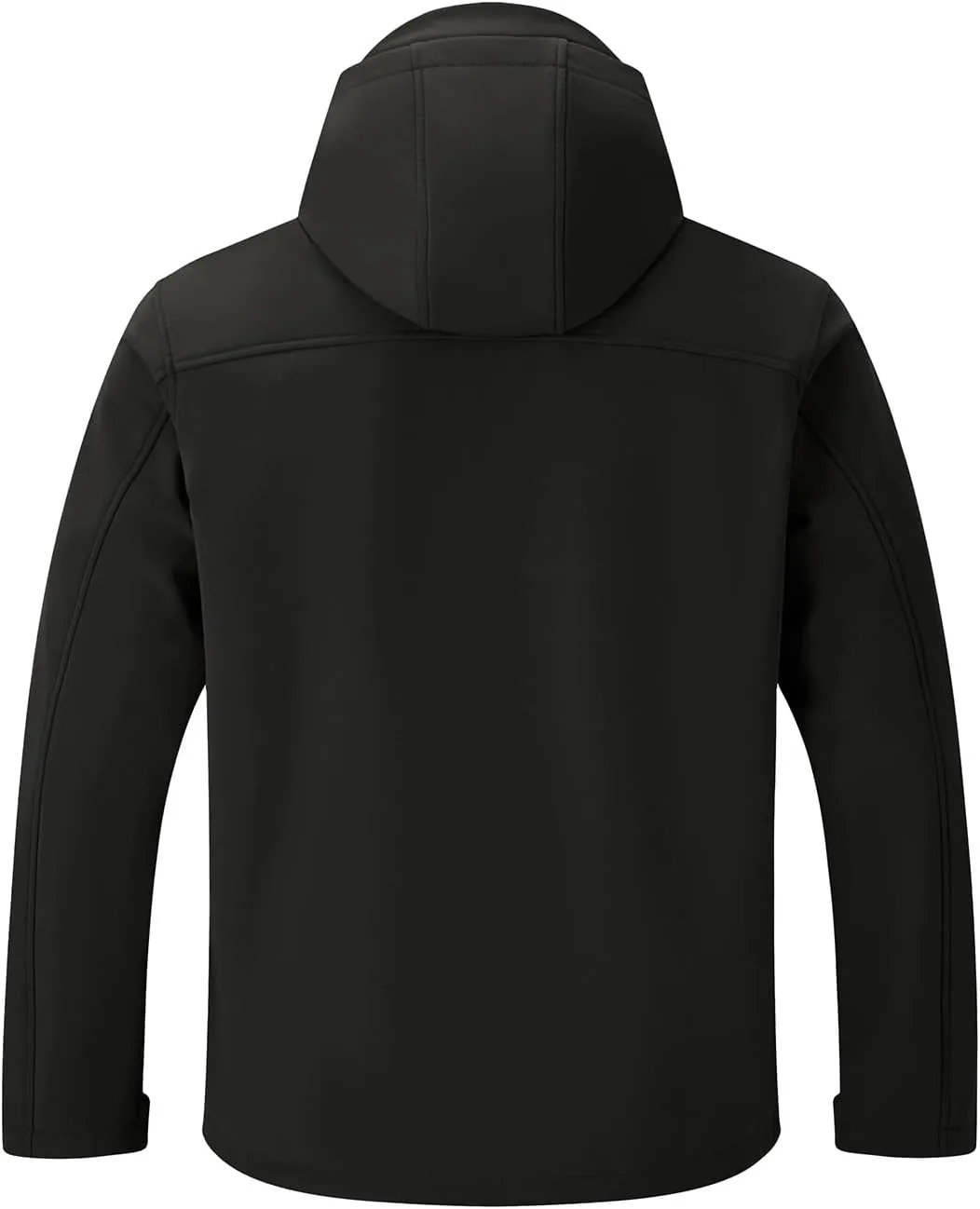Rdruko Men's Winter Jackets Fleece Lined Hooded Water Resistant Insulated Windbreaker Softshell Jacket for Outdoor Hiking