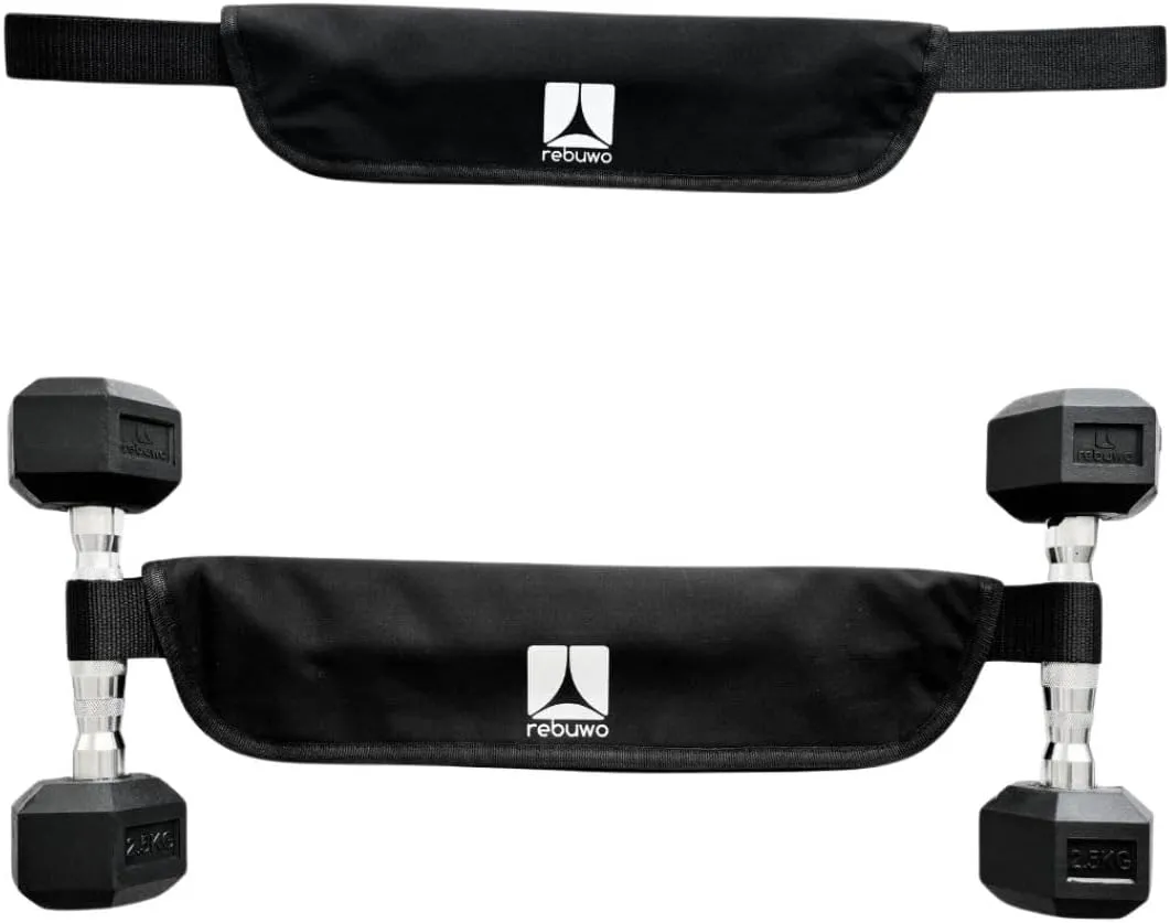 Rebuwo Hip Trust Belt, Booty Trust Band for Dumbell, Kettlebell, Plate, Non Slip Hip Trust Belt, Weight Lifting Belt for Home Gym, Padded Hip Trust Belt