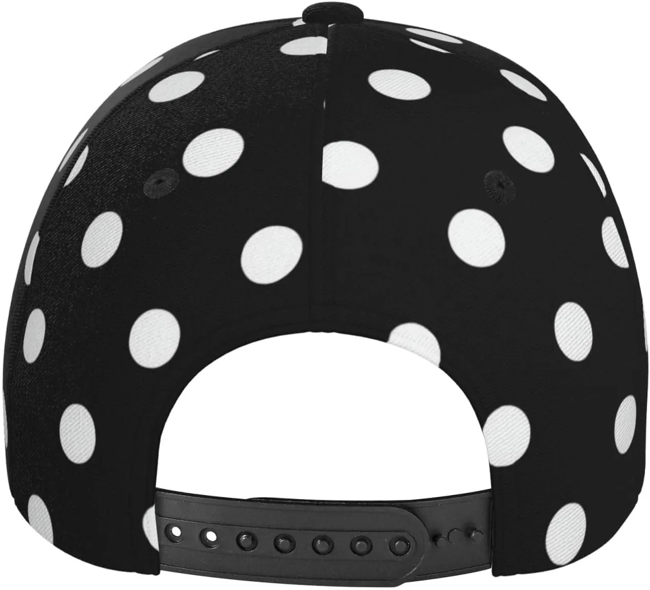 Red Polka Dots Baseball Hat Packable Adjustable Summer Travel Beach Sun Snapback Cap for Women and Men