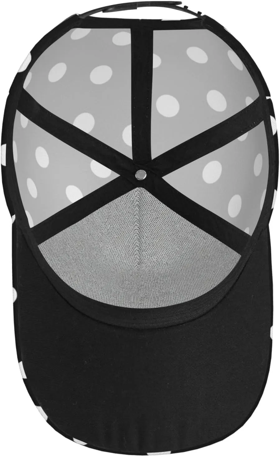 Red Polka Dots Baseball Hat Packable Adjustable Summer Travel Beach Sun Snapback Cap for Women and Men