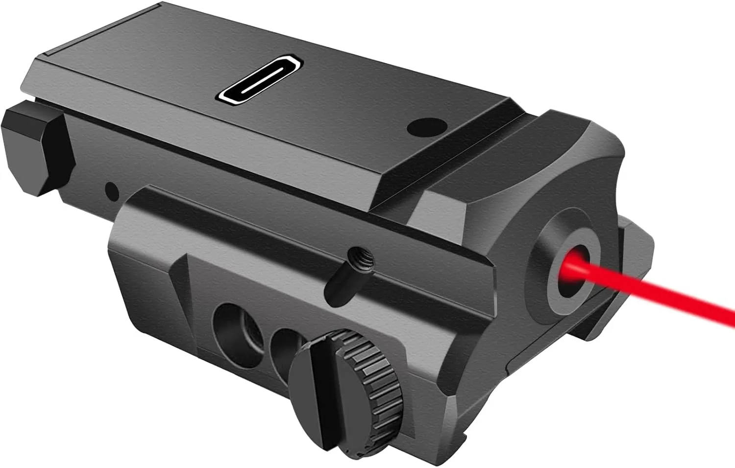 Red/Blue/Green Dot Laser Sight Compact Shockproof with Picatinny Weaver Rail for Pistol Handgun Gun Rifle USB Tup-C Charging Cable