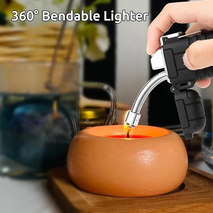 REIDEA Lighter Q5 Flexible Electric Lighter, USB Rechargeable Windproof Waterproof Flameless Arc Lighter for Candle, Aromatherapy, Camping, BBQ, and More