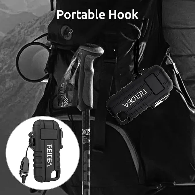 REIDEA Lighter Q5 Flexible Electric Lighter, USB Rechargeable Windproof Waterproof Flameless Arc Lighter for Candle, Aromatherapy, Camping, BBQ, and More