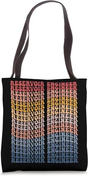 Reservoir Engineer Groovy Retro Tote Bag