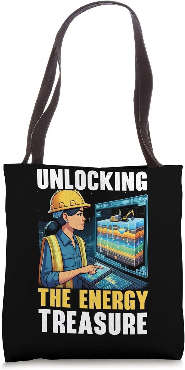 Reservoir Engineer Job Profession Oil Rig Worker Tote Bag