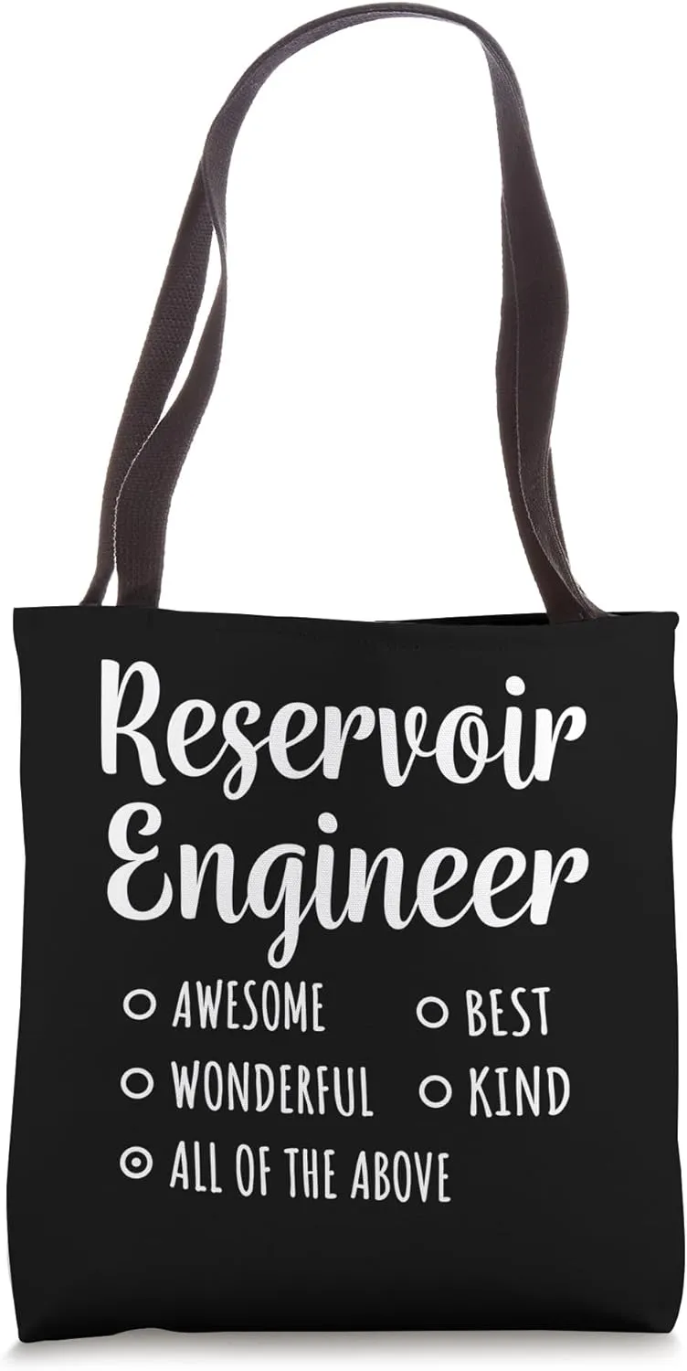 Reservoir Engineer Shirt Funny Gift Tote Bag