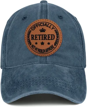 Retirement Gifts for Men Women 2025 Funny Retired Hat Retirement Party Decoration 100% Cotton Baseball Cap
