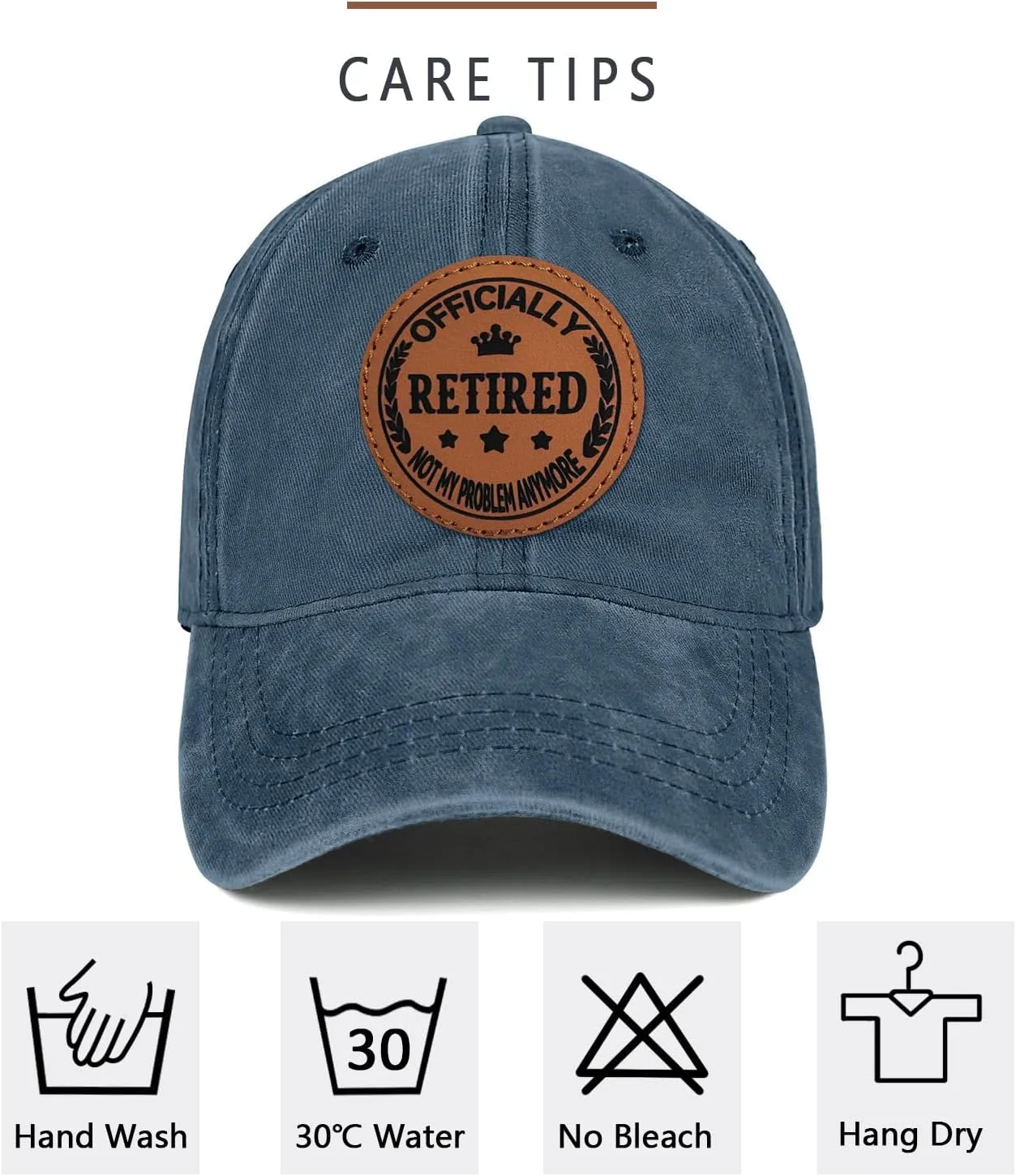 Retirement Gifts for Men Women 2025 Funny Retired Hat Retirement Party Decoration 100% Cotton Baseball Cap