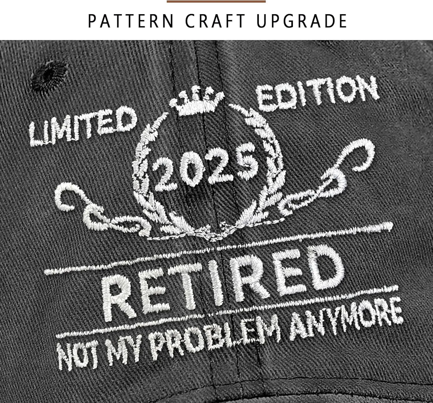 Retirement Gifts for Men Women 2025 Funny Retired Hat Retirement Party Decoration 100% Cotton Baseball Cap