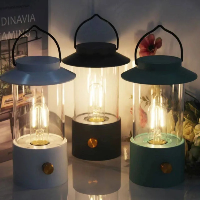 Retro Table and Night Lamp