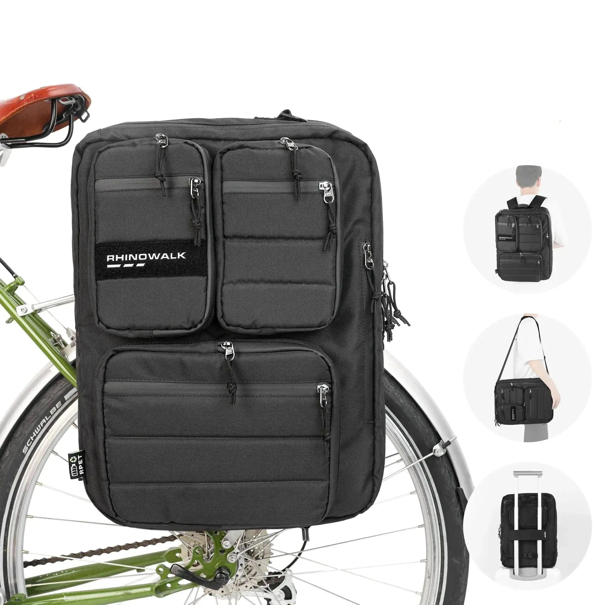 RHINOWALK - Multifunctional Pannier Bag & Backpack (25L)