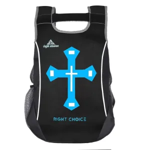 RightChoice Jesus Cross Printed Backpack (Multicolour)