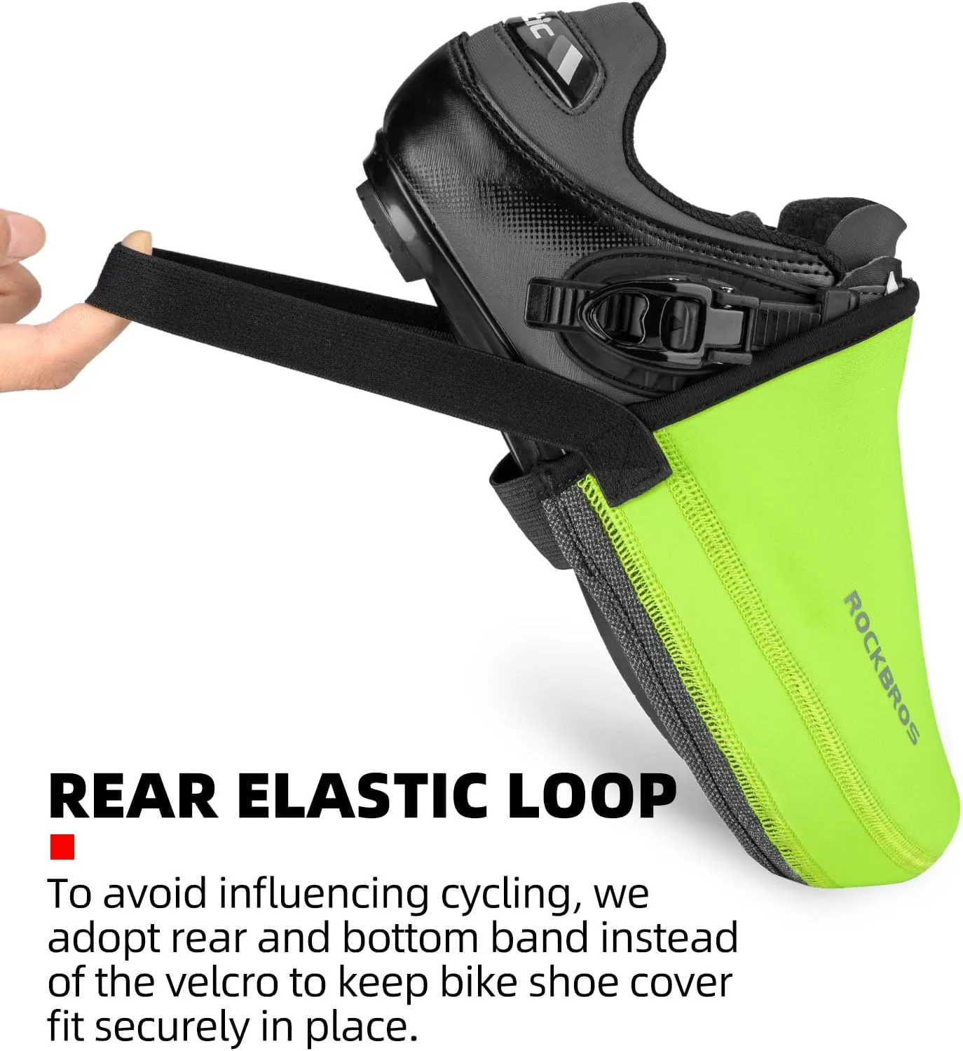 ROCKBROS Cycling Shoe Toe Covers Cold Weather Bike Overshoes Thermal Bicycle Shoe Toe Protector Cover Kevlar for Men Women