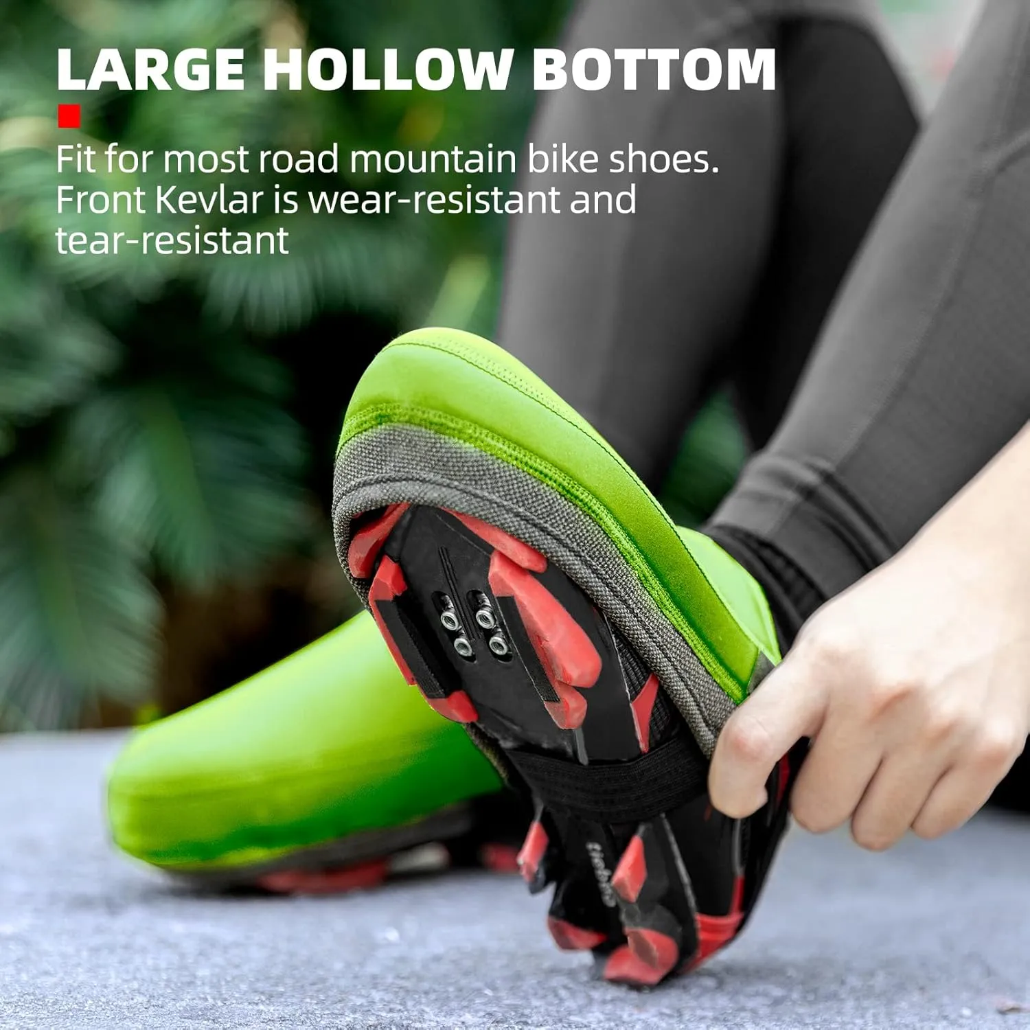 ROCKBROS Cycling Shoe Toe Covers Cold Weather Bike Overshoes Thermal Bicycle Shoe Toe Protector Cover Kevlar for Men Women
