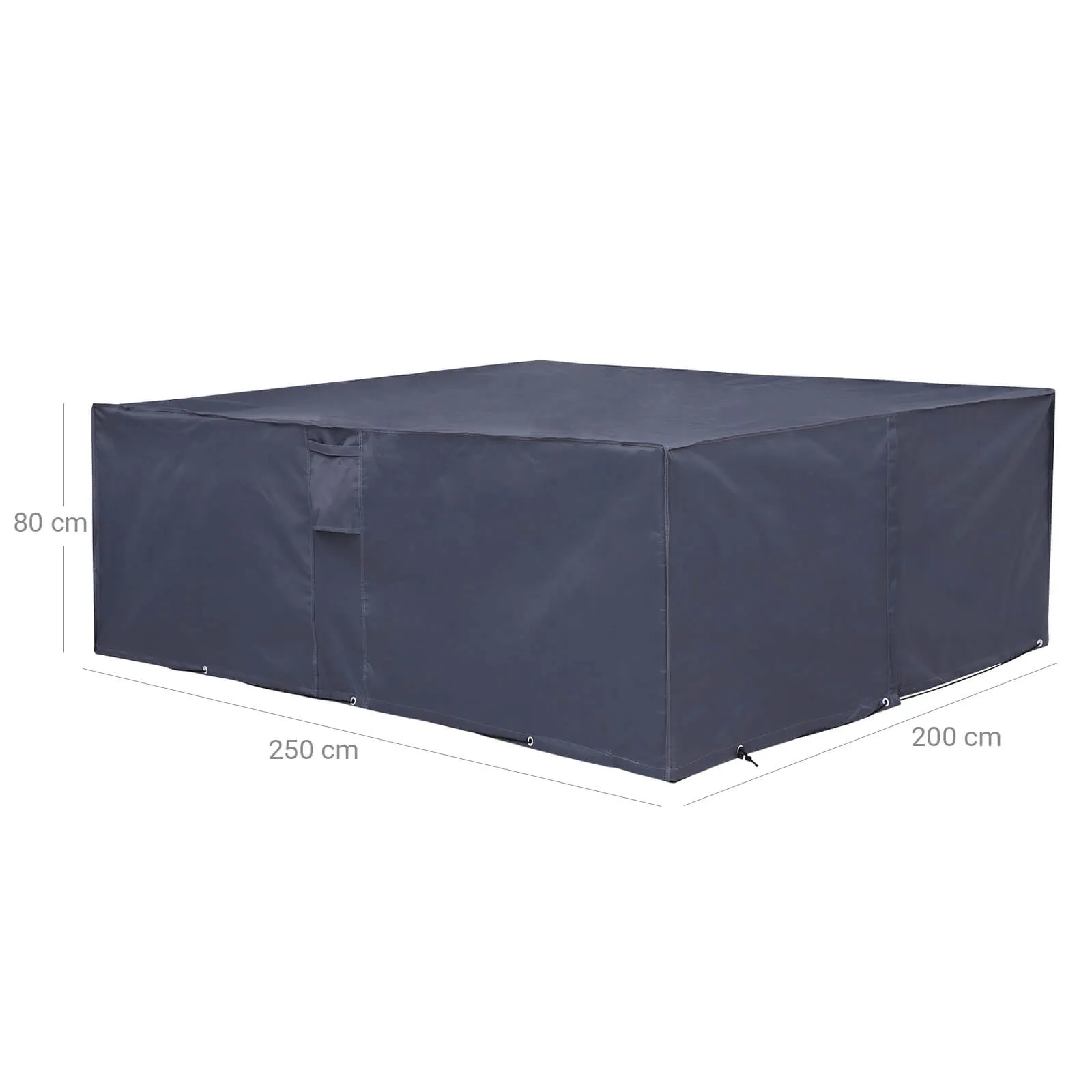 Rootz Rainproof Tarpaulin for Garden Furniture - Protective Cover - Outdoor Furniture Cover - Oxford Fabric - Weatherproof - Ventilation Openings - 250cm x 200cm x 80cm
