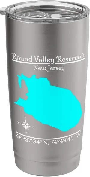 Round Valley Reservoir - New Jersey Stainless Steel Insulated Tumbler
