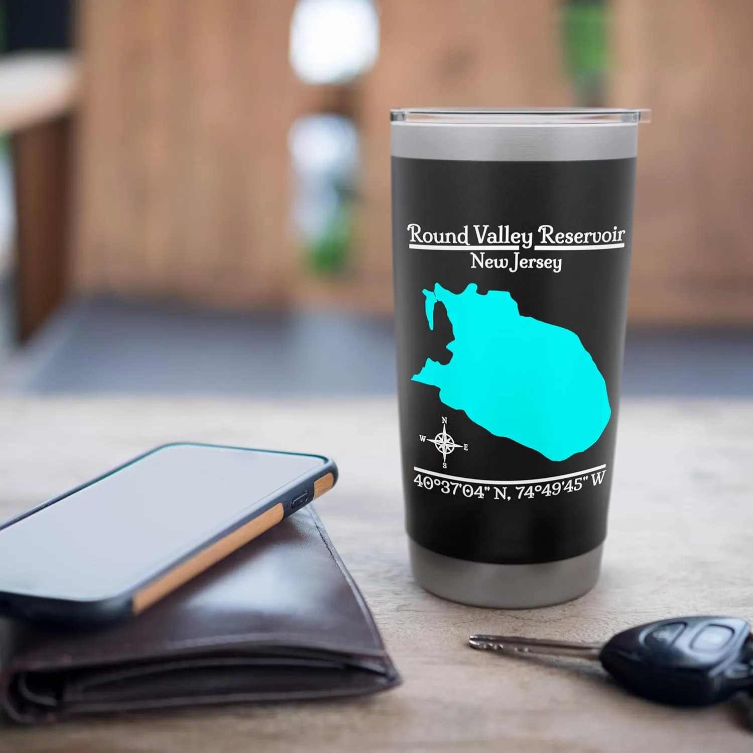 Round Valley Reservoir - New Jersey Stainless Steel Insulated Tumbler