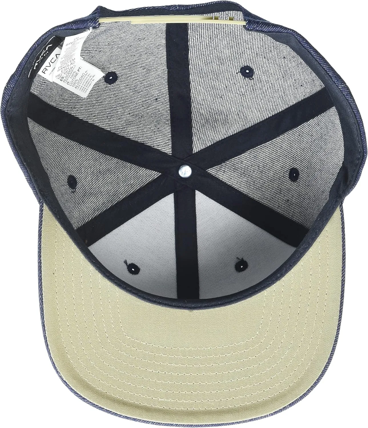 RVCA Men's Adjustable Snapback Straight Brim Hat