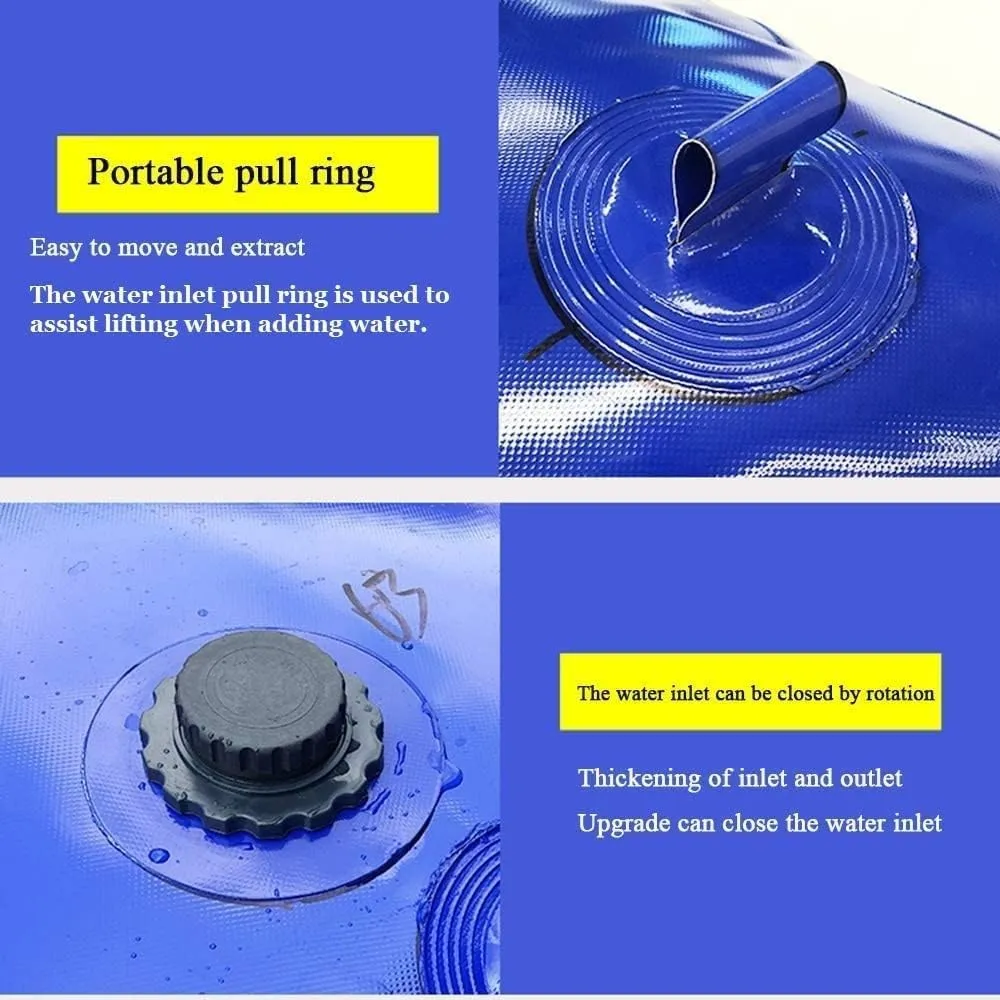 SAFWEL Emergency Water Bladder Tanks Tear-Resistant Water Bag with Faucet, Water Resources Emergency Water Tank for Building Camping, Water Storage Bladder Tank Bag (Size : 4.5x1x1m/4500L/1188Gallon