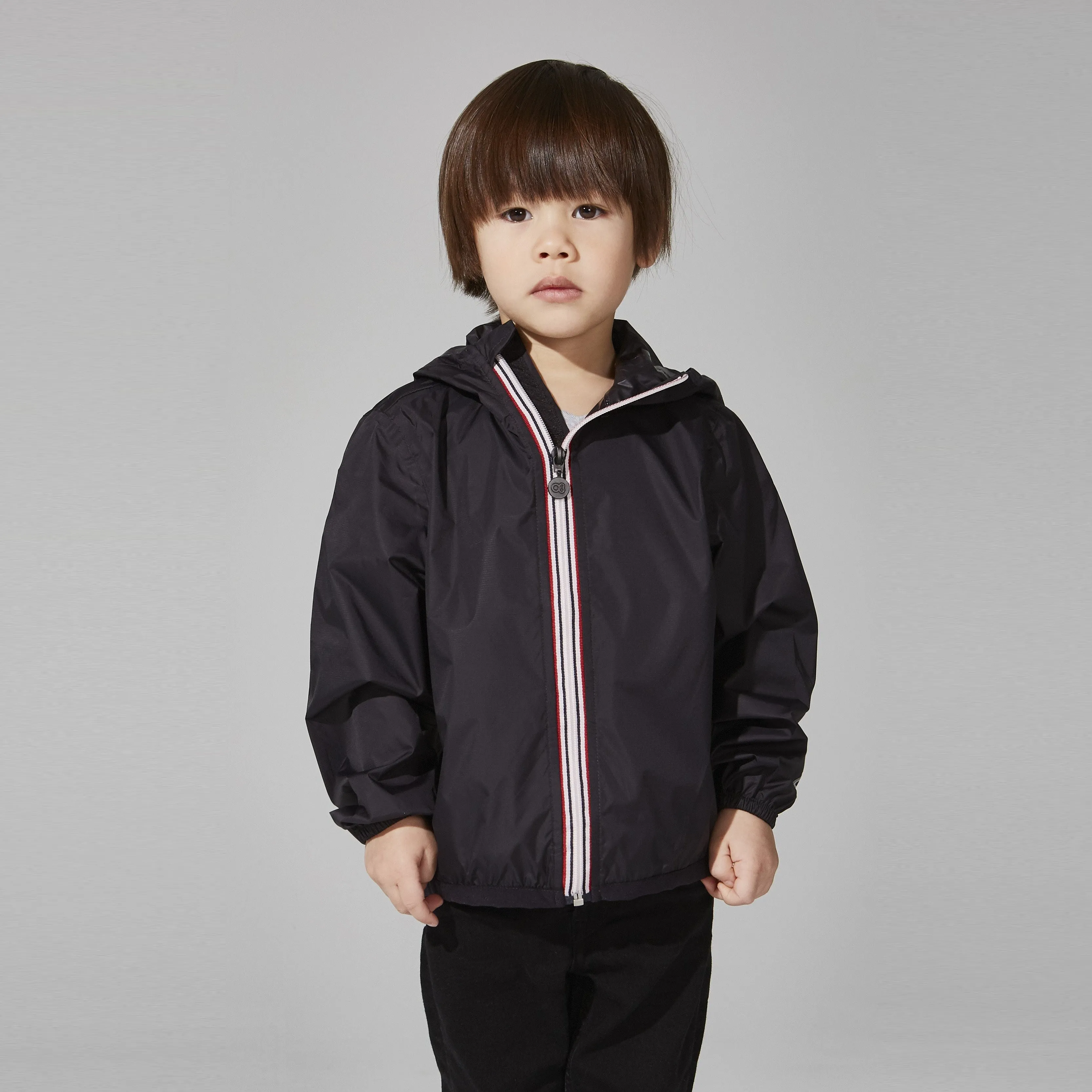 Sam Full Zip Packable Jacket (Black)