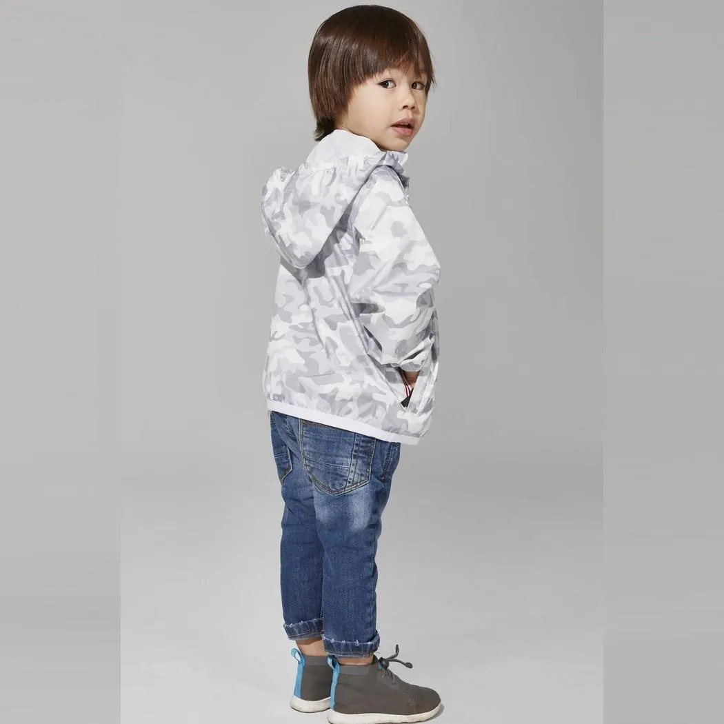 Sam Full Zip Packable Jacket (White Camo)