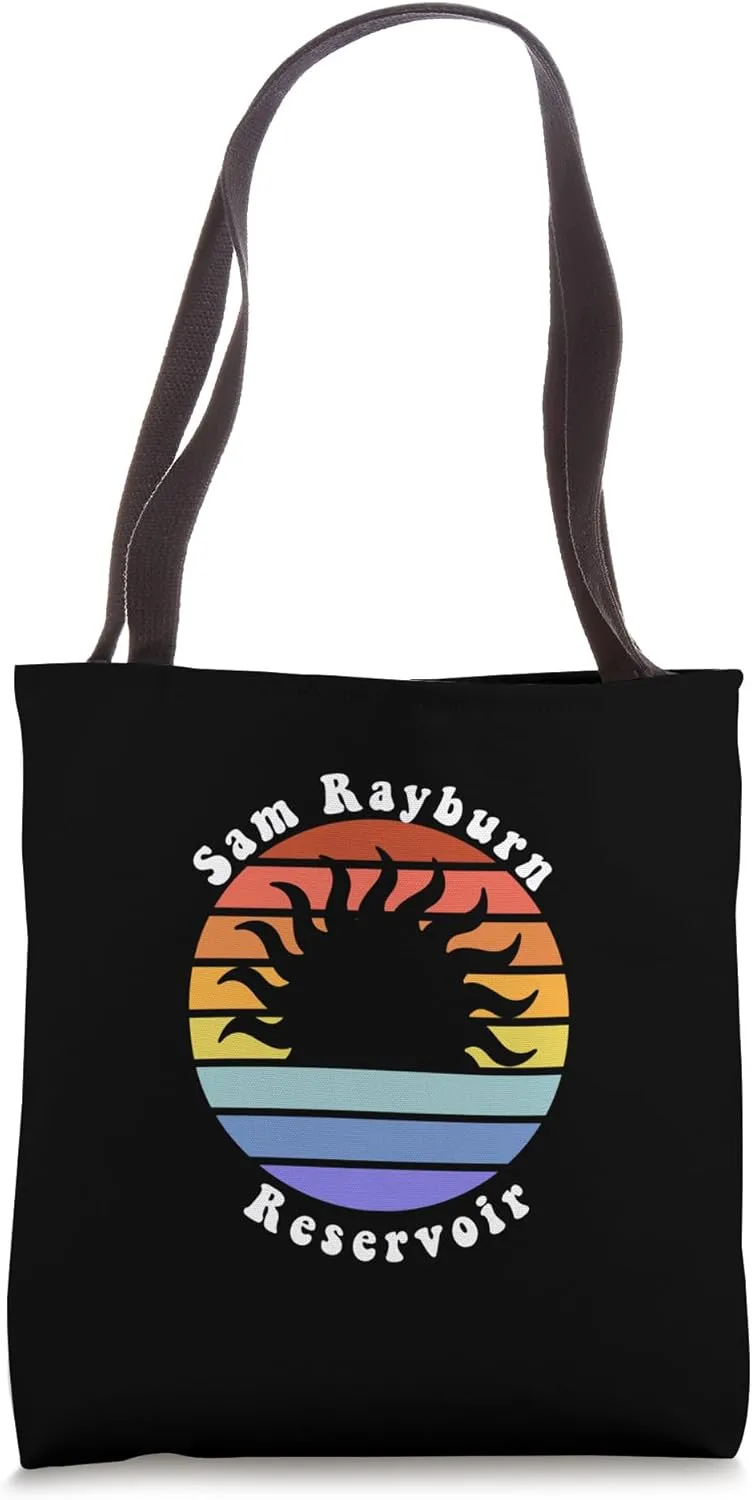 Sam Rayburn Reservoir Texas TX Sunrise Souvenir Vacation Tote Bag