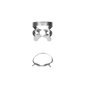 Satin Steel RDCM1 Crampons à digue Prémolaire supérieure - Hu-Friedy