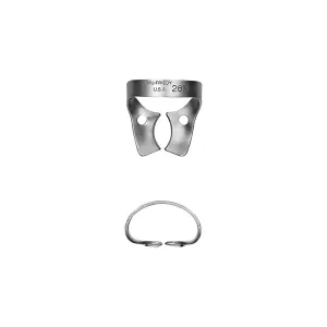 Satin Steel RDCM26N Crampons à digue Molaire supérieure - Hu-Friedy
