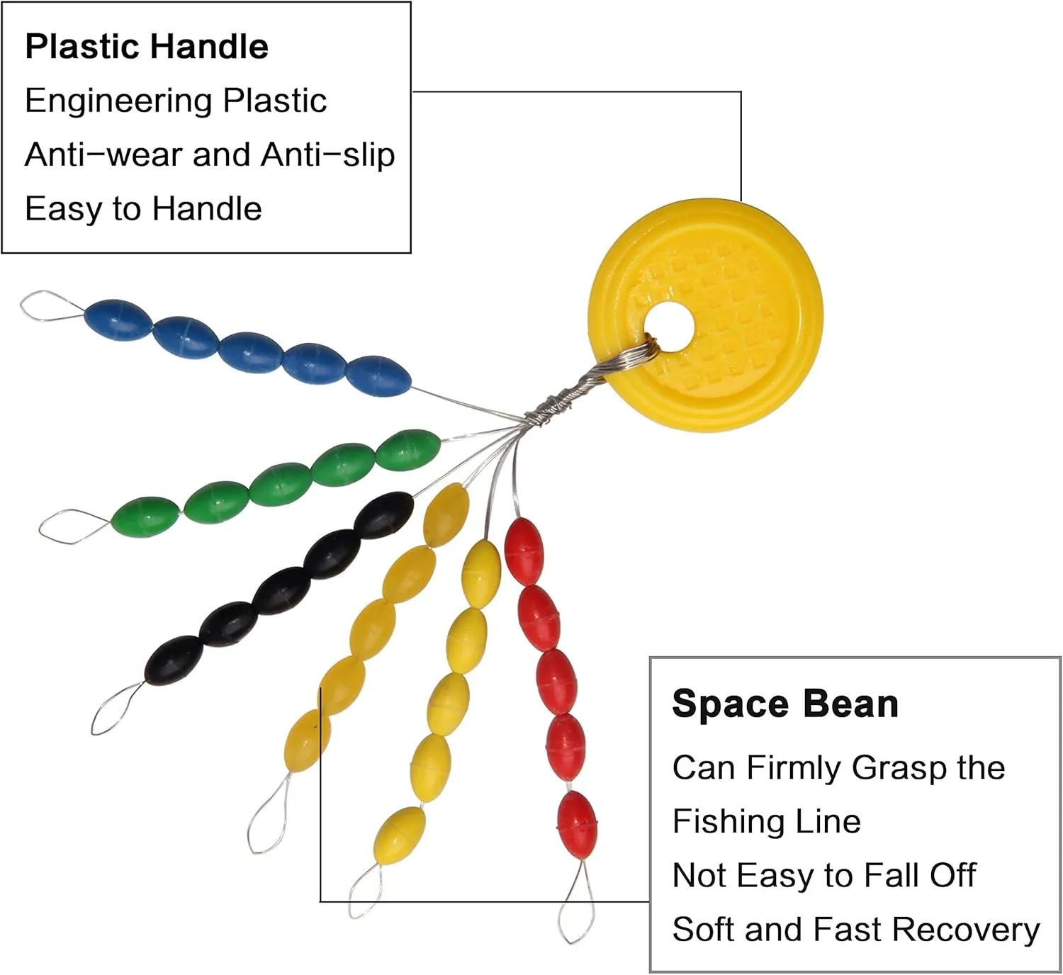 SILANON Fishing Bobber Stoppers Rubber Bobber Beads Stopper 30 in 1 Oval Float Sinker Stops Colorful Fishing Bobber Space Beans for Rigging Size SS,S,M,L,LL