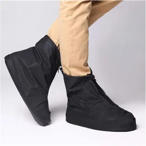 Silicone Waterproof Shoes Covers Cycling Shoe Cover Men's and Women's Shoes Waterproof, Rainproof Rain Boots Non-Slip Thick Wearable Children's Rain Boots Gaiters (Size : B(M))