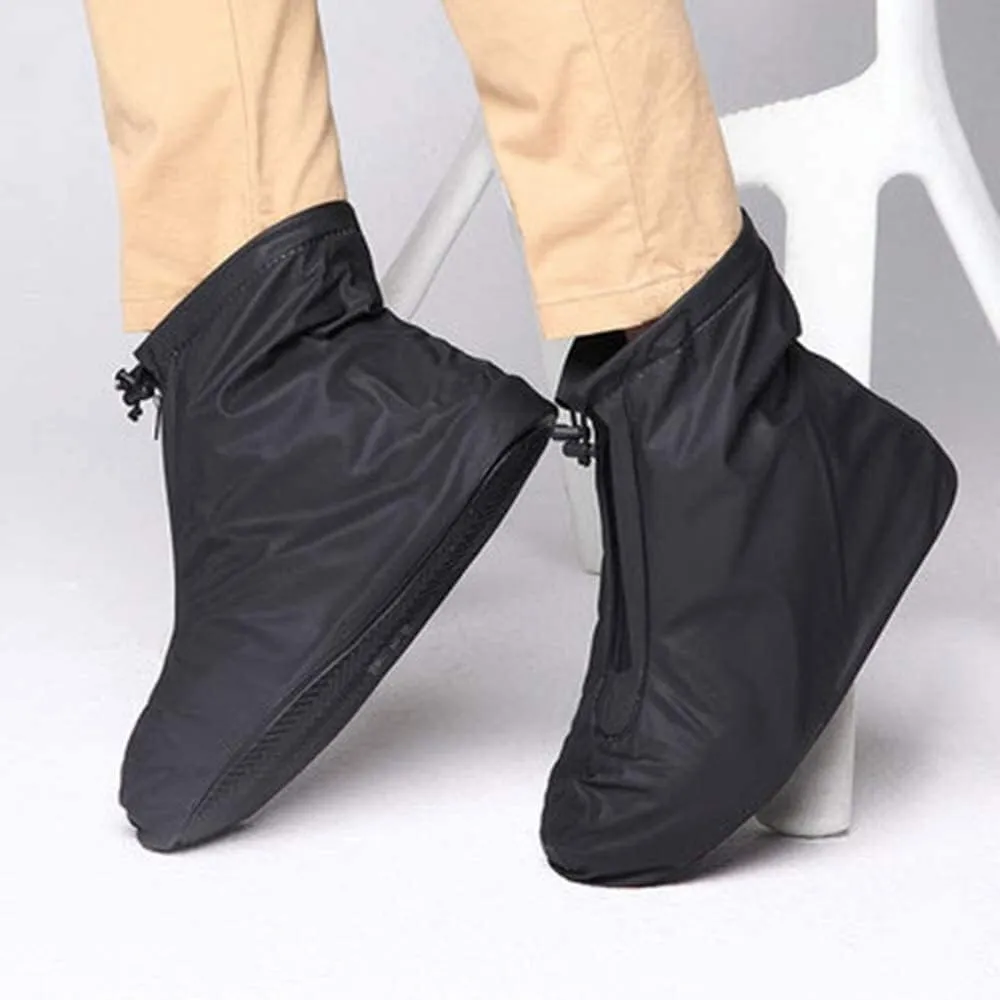Silicone Waterproof Shoes Covers Cycling Shoe Cover Men's and Women's Shoes Waterproof, Rainproof Rain Boots Non-Slip Thick Wearable Children's Rain Boots Gaiters (Size : B(M))