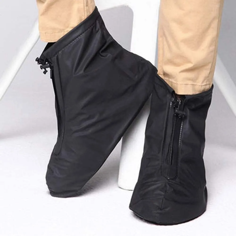 Silicone Waterproof Shoes Covers Cycling Shoe Cover Men's and Women's Shoes Waterproof, Rainproof Rain Boots Non-Slip Thick Wearable Children's Rain Boots Gaiters (Size : B(M))