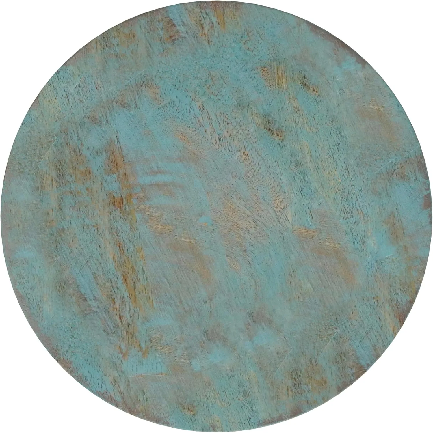 SIMPLIHOME Boyd 13-inch Wide Solid Mango End Table in Teal Wash, Contemporary-Style Accent Table for Living Room, Bedroom, or Family Room, Assembled
