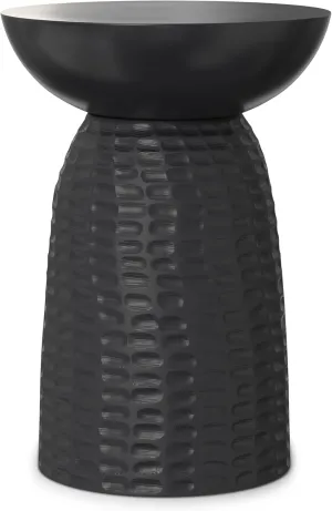 SIMPLIHOME End Table, 13 inch, Black