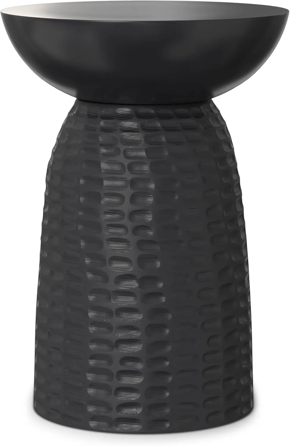 SIMPLIHOME End Table, 13 inch, Black