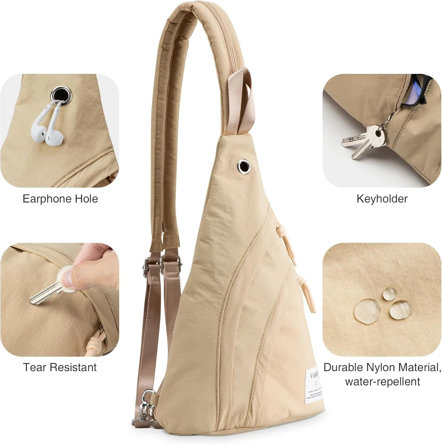 Sling Bag Crossbody Daypack for Men & Women Shoulder Bag for Hiking, Travelling, outdoors, Sports, Cycling, Casual